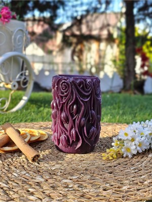 Lale Bahçesi Temalı Dekoratif Hediyelik Kokulu Mum