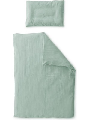 %100 Organik Pamuk Müslin Bebek Nevresim Takımı 100X135 cm Oeko Tex Sertifikalı