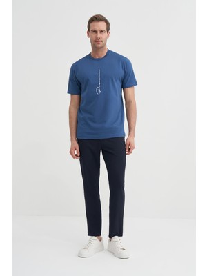 Cazador 4091 Erkek Bisiklet Yaka T-Shirt