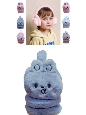 1 Adet Tavşan Model Kışlık Kulaklık Peluş Kulaklık Çocuk Peluş Kulaklık  Kız Çocuk Kulaklık