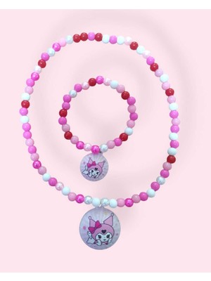 1 Adet Figürlü Kız Çocuk Kolye Bileklik Kız Çocuk Kolye Kız Çocuk Bileklik Çocuk Kolye Bileklik Seti