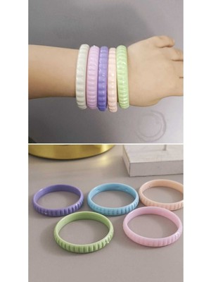 Kız Çocukları Için 5'li Sert Plastik Bilezik Kız Çocuk Bilezik Kız Çocuk Bileklik Kız Çocuk Takı