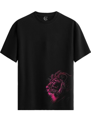 Color Luxe Night Reign - %100 Pamuklu Erkek Siyah Tişört - Premium Quality