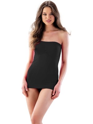 Miraxx Siyah Mı Emay 5005 Soft Desenli Straplez Atlet