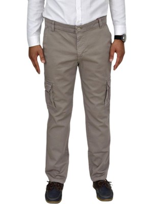 Dynamo Erkek Kanvas Kargo Pantolon 1955 BGL-ST04417 Pamuklu Regular Fit Günlük Stil Bej