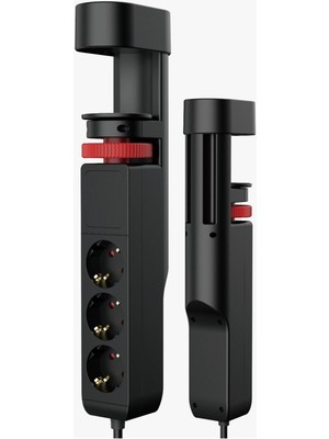 Yellowtech USB-C PD20W Masa Prizi – 3 Topraklı Priz + 3 USB (1×PD20W) | Şalterli, 2 m Kablo, Kablo Düzenleyici
