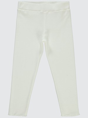 Civil Girls Kız Çocuk Tayt 10-13 Yaş Ekru