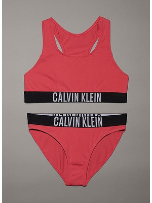 Calvin Klein Koyu Pembe Kız Çocuk Bikini Takım KY0KY00091XIX