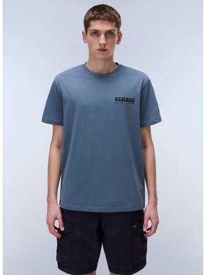 Napapijri NP0A4ILXG1Y1-S-VIGNONI Back Ss Gri Relaxed Erkek T-Shirt