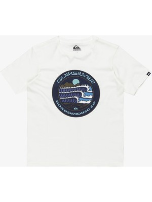 Quiksilver Evo Three Seas Yth Erkek Çocuk Beyaz Tişört