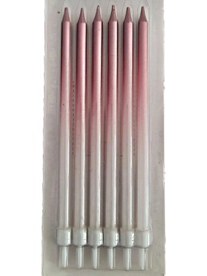 Pasta Mumu 6'lı - Pembe - Sedef - 15 cm