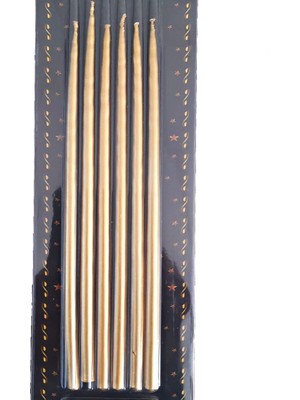 Pasta Mumu 6'lı - Altın - 20 cm