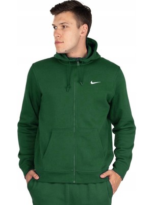Nike Sportswear Hoodie Full Zip Men's Kapüşonlu Yeşil Sweatshirt