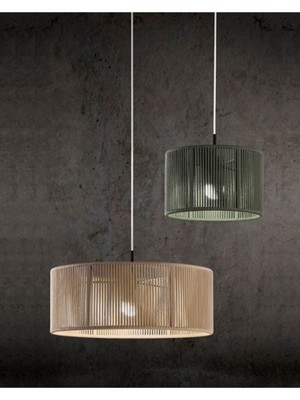 Mediterian Şık Bej Dekoratif Sarkıt Aydınlatma, Sıcak ve Estetik Ortam için Tasarım