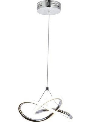Mediterian Renkli Powerled Tekli Avize, Modern Şıklık, Metal Malzeme, 30x60 Boyut