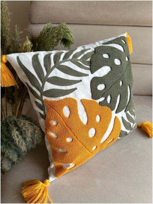 Bmyhome Collection Punch Nakışlı Kırlent Kılıfı