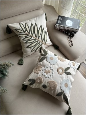 Bmyhome 2'li Kombin Punç Kırlent Kılıfı.