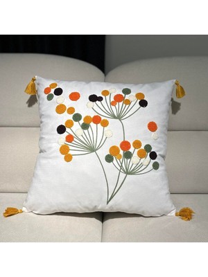 Bmyhome Punch Nakışlı 1 Adet Kırlent Kılıfı