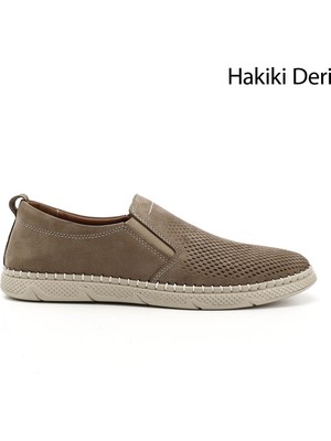 Gönderi(r) Erkek Vizon Nubuk Hakiki Deri Comfort Ayakkabı