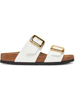 Birkenstock Sydney Cushion Buckle Bf Patent Kadın Terliği 1029438-20344 Beyaz
