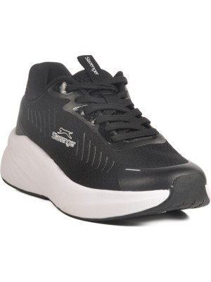 Slazenger Siyah Beyaz Fileli Hafif Esnek Erkek Spor Ayakkabı Wolly M