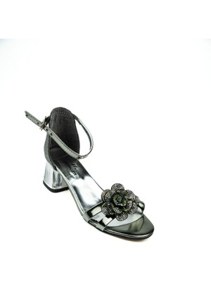 Minican 176 Platin Kız Çocuk Abiye Ayakkabı