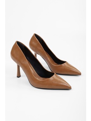 Kadın Vague Karamel Cilt Stiletto