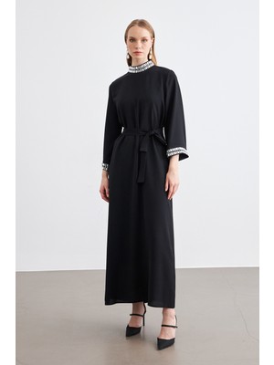 Beril Taşlı Elbise - Siyah