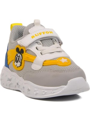Buz-Sarı Çocuk Spor Ayakkabı Ruffon 2520 B