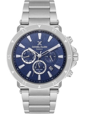 Daniel Klein DKE.1.10859-3 Exclusive Tüm Fonksiyonları Aktif 3 Atm Suya Dayanıklı Çelik Kaplama Metalik Renk Erkek Kol Saati