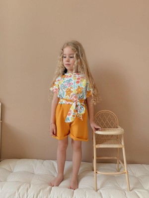 Berme Kids Kız Çocuk Şort Gömlek Takım