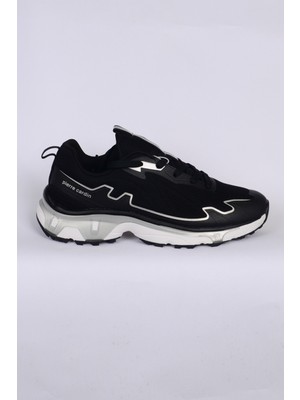 Pierre Cardin PCI-11054 Bağcıklı Kavucuk Taban Hava Alan Üst Yüzey Ortapedik Siyah Erkek Kışlık Ayakkabı