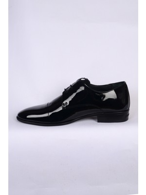 Pierre Cardin 70B28 Groom Rugan Deri Siyah Erkek Klasik Ayakkabı