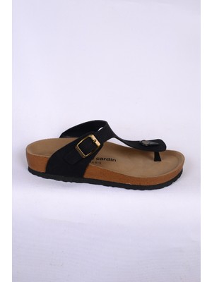 Pierre Cardin 7548 Parmak Arası Siyah Kadın Terlik