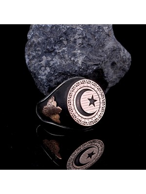 Ayyıldız Model Otantik Desen 925 Ayar Gümüş Yüzük