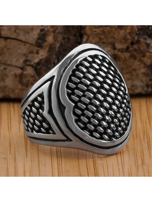 Desenli Sade 925 Ayar Gümüş Yüzük