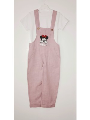 Kız Çocuk Keten Salopet