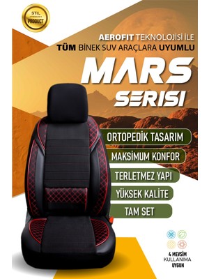 Citroen C5 Aircross  (2020-2023) Uyumlu Tam Set Oto Koltuk Kılıfı Mars Serisi .4