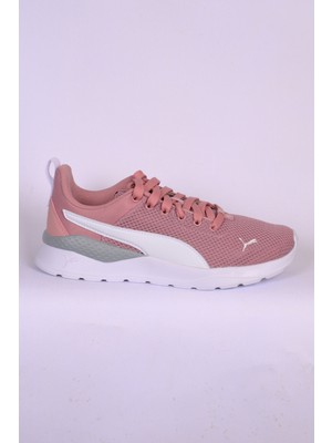 Puma 372004 32 Anzarun Lite Jr Bağcıklı Fileli Yandan Logolu Ortapedik Taban Koyu Pembe Kadın Günlük Spor Ayakkabı