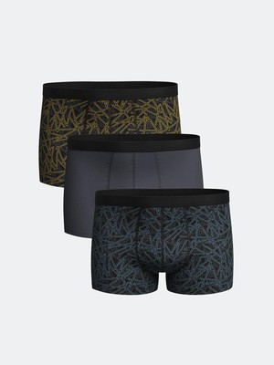Lc Waıkıkı  Standart Kalıp Pamuklu Esnek Erkek Boxer 3'lü  (S5)