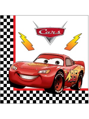 Arabalar Cars Temalı Baskılı Peçete 20 Adet
