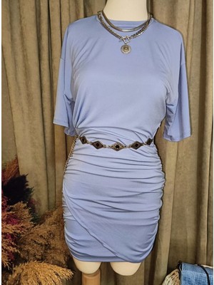 Mavi Tshirt Elbise