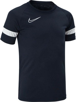 Nike Y Nk Df ACD21 Top Ss Unisex Gri T-Shirt - CW6103-451