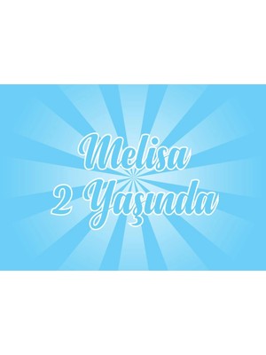 Lacivert Doğum Günü Afişi 70X100 cm