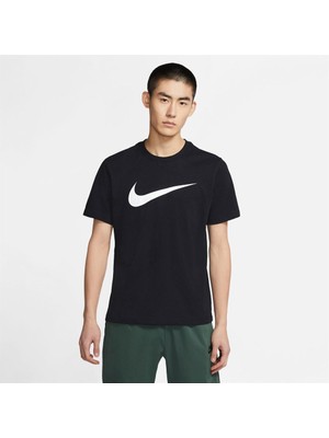 Nike M Nsw Tee Icon Swoosh Erkek Siyah T-Shirt - DC5094-010