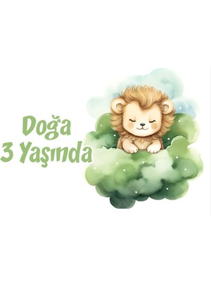 Pembe Sevimli Doğum Günü Afişi 70X100 cm