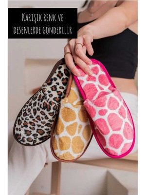 Slipcat 3’lü Kadın Ev Terliği Misafir Terliği Bohça Terliği