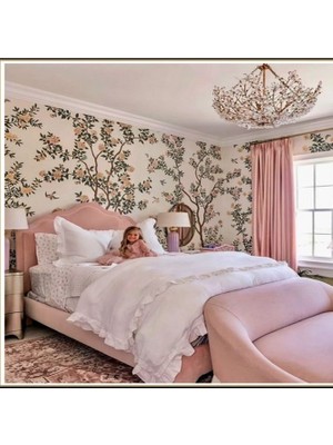 Beyaz Renk Fırfırlı Çift Kişilik Nevresim Takımı