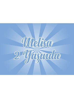 Lacivert Doğum Günü Afişi 100X150 cm