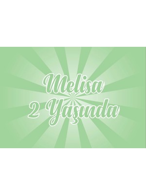 Yeşil Doğum Günü Afişi 100X150 cm